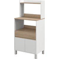 HOMCOM Mikrowellenmöbel, Küchenbuffet mit Schrank-Schublade-Regal, Mikrowellenschrank Küchenaufbewahrung für Esszimmer, Wohnzimmer, 60 x 40 x 131 cm natur und weiß Aosom HOMCOM Mikrowellenmöbel, Küchenbuffet mit Schrank-Schublade-Regal, Mikrowellenschrank Küchenaufbewahrung für Esszimmer, Wohnzimmer, 60 x 40 x 131 cm natur und weiß Aosom von HOMCOM