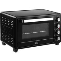 HOMCOM Mini Backofen 32L mit 3 Kochmodi 100°C-230°C, Edelstahl Schwarz, inkl. Grillrost & Backblech, ideal als Pizzaofen mit Timer Aosom.de HOMCOM Mini Backofen 32L mit 3 Kochmodi 100°C-230°C, Edelstahl Schwarz, inkl. Grillrost & Backblech, ideal als Pizzaofen mit Timer Aosom.de von HOMCOM