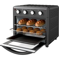 HOMCOM Minibackofen mit Umluft, 90°C-230°C, 30L, Mini Ofen mit Backblech, Grillrost, Krümelblech, Heißluftfritteuse mit 7 Modi, Frittierkorb Aosom HOMCOM Minibackofen mit Umluft, 90°C-230°C, 30L, Mini Ofen mit Backblech, Grillrost, Krümelblech, Heißluftfritteuse mit 7 Modi, Frittierkorb Aosom von HOMCOM
