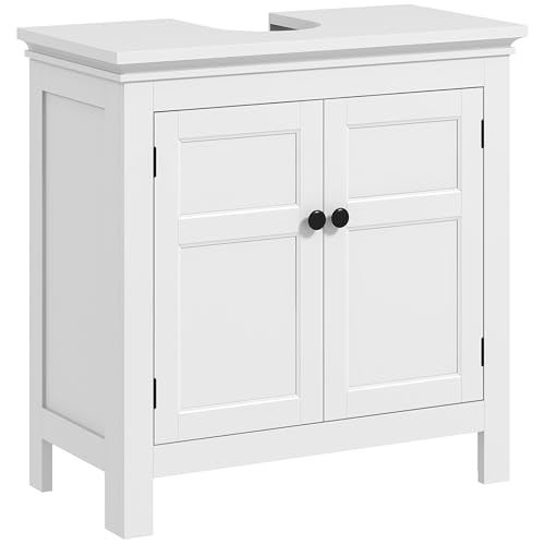 HOMCOM Moderner Badezimmerschrank mit verstellbarem Regal und magnetischen Türen 60x30x60 cm Weiß HOMCOM Moderner Badezimmerschrank mit verstellbarem Regal und magnetischen Türen 60x30x60 cm Weiß von HOMCOM