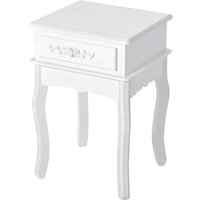 HOMCOM Moderner Nachttisch mit Schublade Nachttisch Schrank aus Holz Weiß, 40 x 35 x 60cm Aosom HOMCOM Moderner Nachttisch mit Schublade Nachttisch Schrank aus Holz Weiß, 40 x 35 x 60cm Aosom von HOMCOM