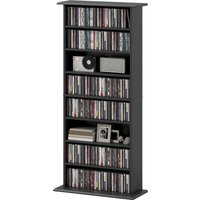 HOMCOM Modernes CD-Regal mit 8 Fächern für 360 CDs, Spanplatte, 58x24x124,5 cm, Schwarz Aosom HOMCOM Modernes CD-Regal mit 8 Fächern für 360 CDs, Spanplatte, 58x24x124,5 cm, Schwarz Aosom von HOMCOM