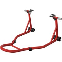 HOMCOM Motorradständer vorne, Motorradheber Ständer für Motorrad mit U- und L-förmigen Schwingarm, universeller Hebeständer für Werkstatt aus rostfreiem Stahl   Aosom von HOMCOM
