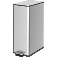 HOMCOM Mülleimer 20L Treteimer Edelstahl mit Deckel und Fußpedal, Kosmetikeimer mit Inneneimer für Wohnzimmer und Büro, 21,5 x 37,2 x 57 cm   Aosom.de von HOMCOM