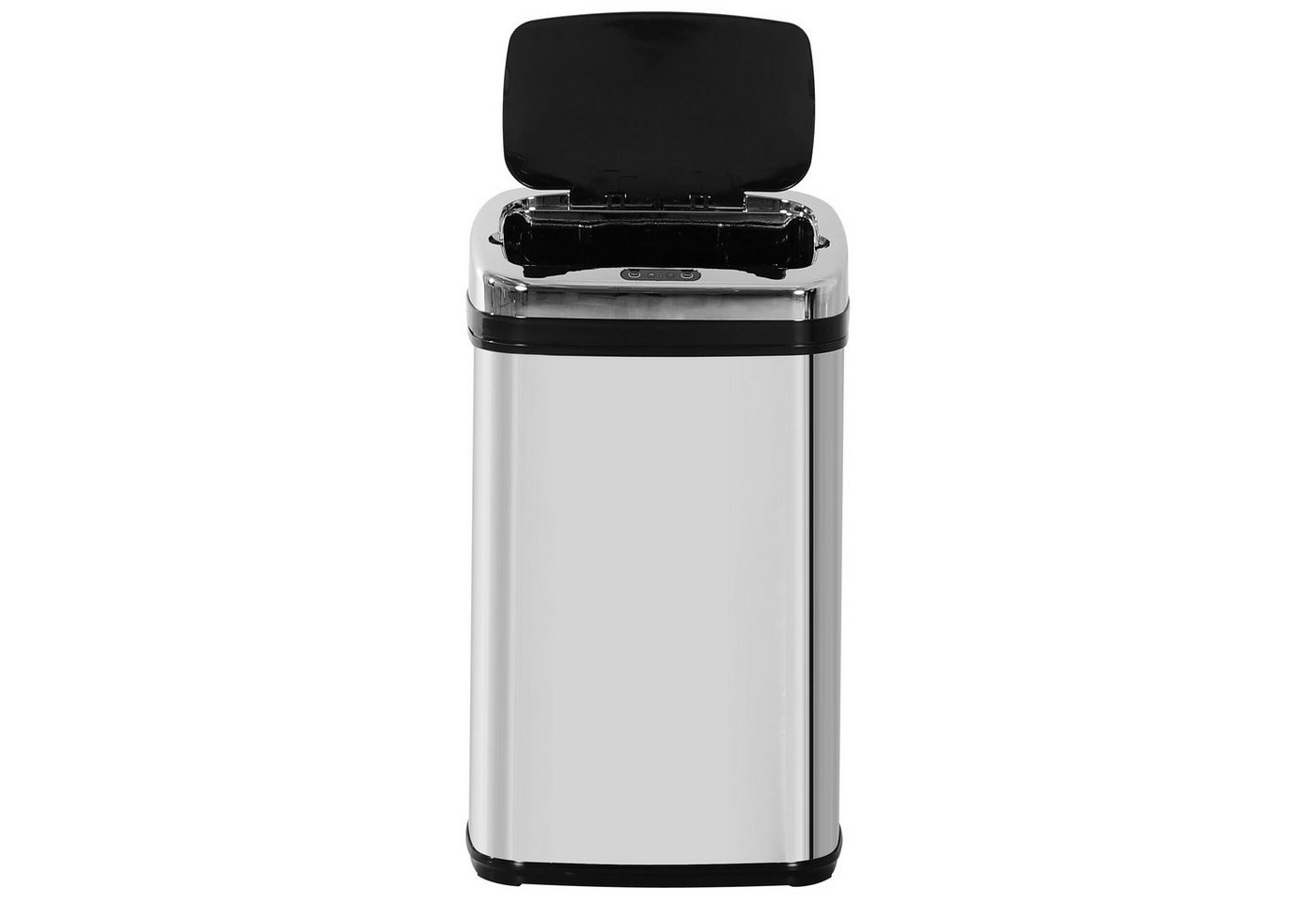 HOMCOM Mülleimer Edelstahl Automatik Sensor Abfalleimer, Schwarz+Silber 33 x 25 x 58 cm HOMCOM Mülleimer Edelstahl Automatik Sensor Abfalleimer, Schwarz+Silber 33 x 25 x 58 cm von HOMCOM