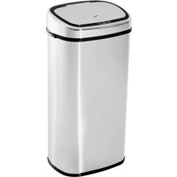 HOMCOM Mülleimer  Automatik Abfalleimer mit Sensor, Küche, Edelstahl, Silber, 68L  Aosom von HOMCOM