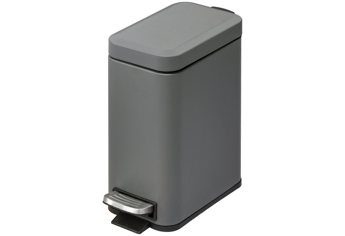 HOMCOM Mülleimer Treteimer Abfalleimer mit Deckel und Fußpedal, Grau 29,2 x 14 x 32 cm HOMCOM Mülleimer Treteimer Abfalleimer mit Deckel und Fußpedal, Grau 29,2 x 14 x 32 cm von HOMCOM