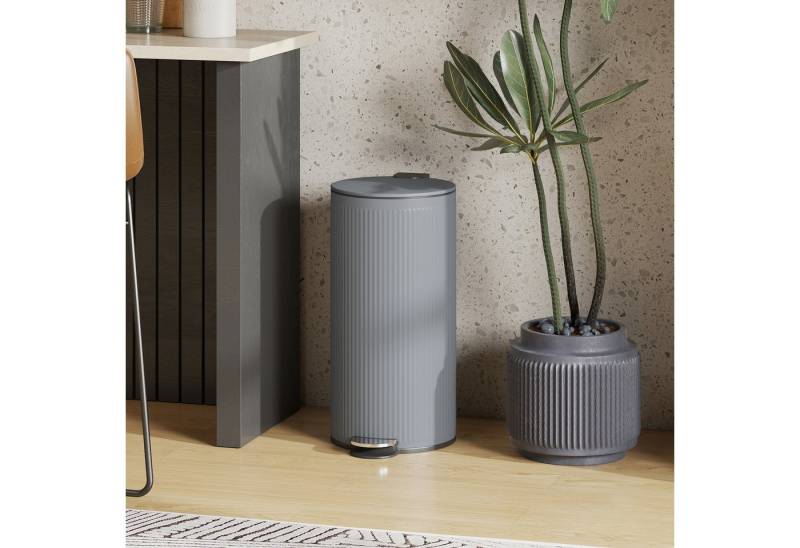 HOMCOM Mülltrennsystem mit Tritt-Pedal, 30L Fassungsvermögen, Dunkelgrau HOMCOM Mülltrennsystem mit Tritt-Pedal, 30L Fassungsvermögen, Dunkelgrau von HOMCOM