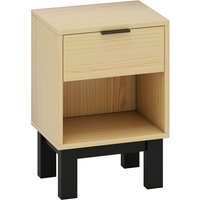 HOMCOM Nachttisch, Nachtschrank mit Schublade, offenes Fach, Nachtkommode für Schlafzimmer, Wohnzimmer, Eiche, 35 x 26 x 50 cm Aosom HOMCOM Nachttisch, Nachtschrank mit Schublade, offenes Fach, Nachtkommode für Schlafzimmer, Wohnzimmer, Eiche, 35 x 26 x 50 cm Aosom von HOMCOM