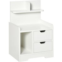 HOMCOM Nachttisch mit 2 Schubladen Nachtschrank moderner Nachtkommode mit offenen Ablage Weiß 40 x 30 x 60 cm Aosom HOMCOM Nachttisch mit 2 Schubladen Nachtschrank moderner Nachtkommode mit offenen Ablage Weiß 40 x 30 x 60 cm Aosom von HOMCOM