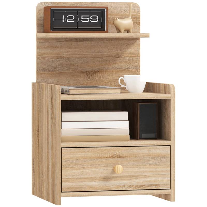 HOMCOM Nachttisch mit Schublade für Schlafzimmer Wohnzimmer von HOMCOM