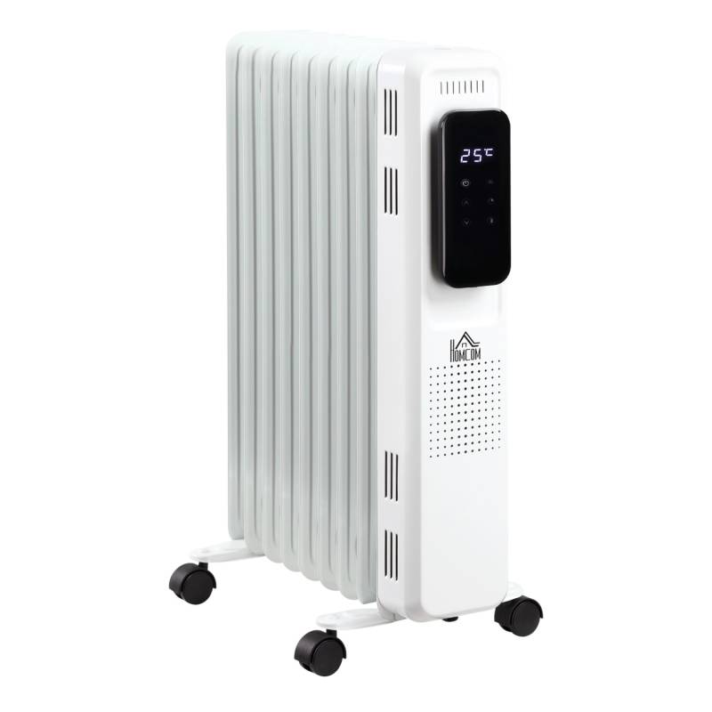 HOMCOM Ölradiator Tragbar Elektrisch Heizkörper 2000W 42,5x 24x63 cm von HOMCOM