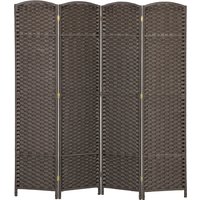 HOMCOM Paravent 4-teilig 160 x 170 cm Raumteiler Faltbar Trennwand aus Bambus, Sichtschutz Raumtrenner Stellwand für Wohnzimmer Braun Aosom HOMCOM Paravent 4-teilig 160 x 170 cm Raumteiler Faltbar Trennwand aus Bambus, Sichtschutz Raumtrenner Stellwand für Wohnzimmer Braun Aosom von HOMCOM