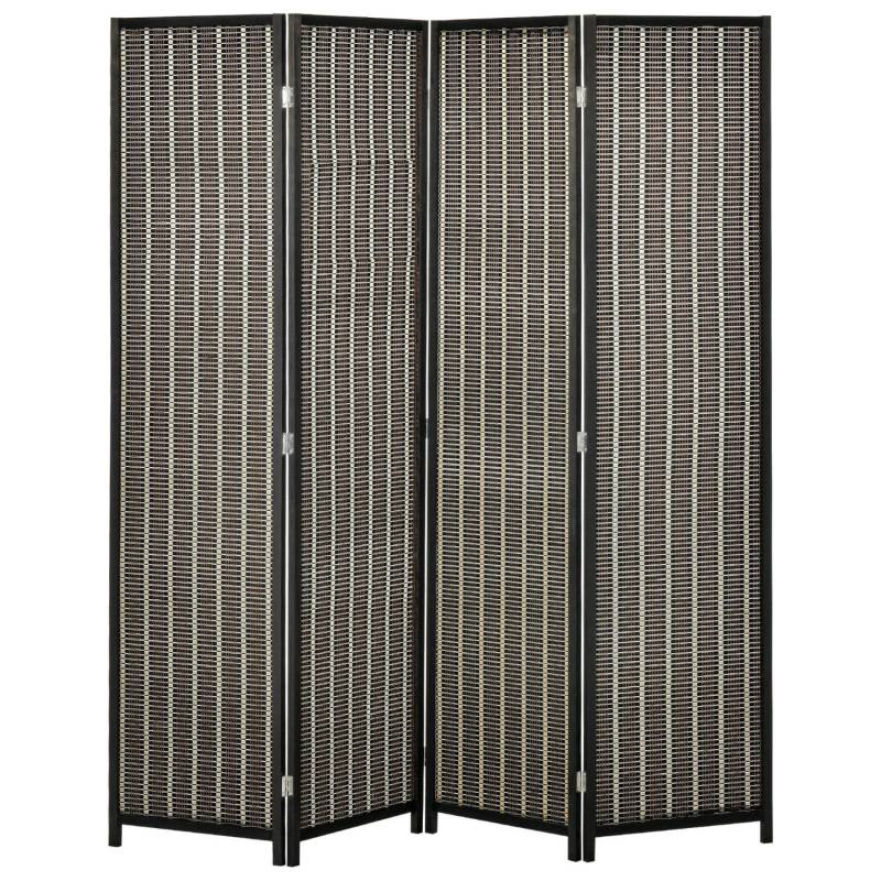 HOMCOM Paravent Bambus Kiefernholz Braun 180L x 1,9B x 180H cm von HOMCOM