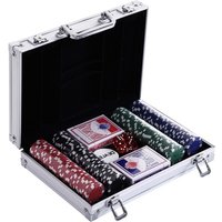 HOMCOM Pokerkoffer, bunt, Kunststoff/Aluminium von HOMCOM