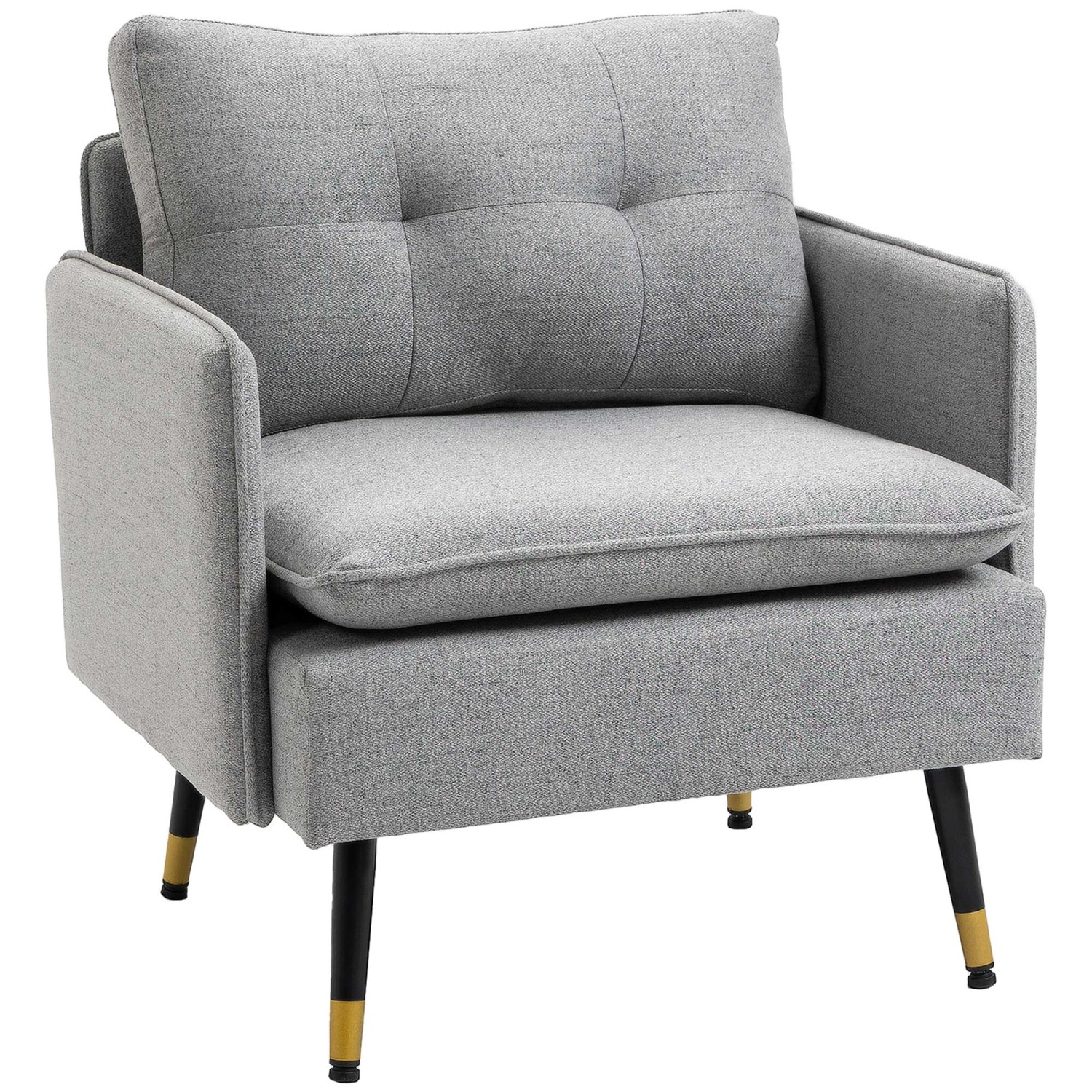 HOMCOM Polstersessel mit Kissen Leinenoptik 76 x 68 x 80 cm HOMCOM Polstersessel mit Kissen Leinenoptik 76 x 68 x 80 cm von HOMCOM