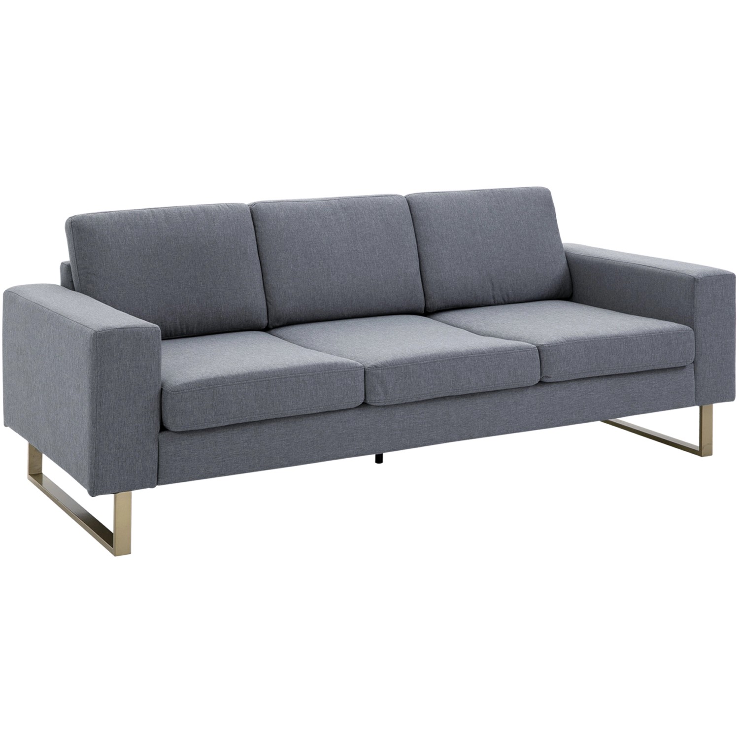 HOMCOM Polstersofa mit Kissen Armlehne Leinen 200 x 82 x 78 cm HOMCOM Polstersofa mit Kissen Armlehne Leinen 200 x 82 x 78 cm von HOMCOM