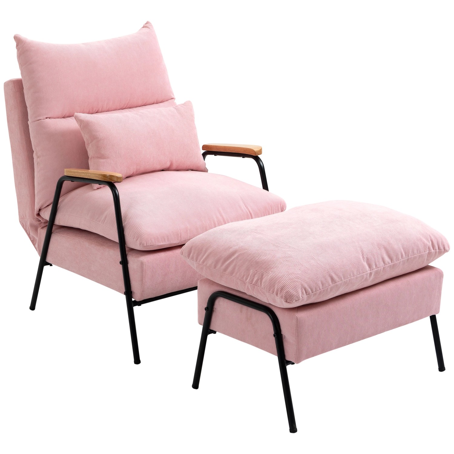 HOMCOM Polsterstuhl mit Hocker Liegefunktion Ottomane 68 x 91 5 x 88 cm HOMCOM Polsterstuhl mit Hocker Liegefunktion Ottomane 68 x 91 5 x 88 cm von HOMCOM