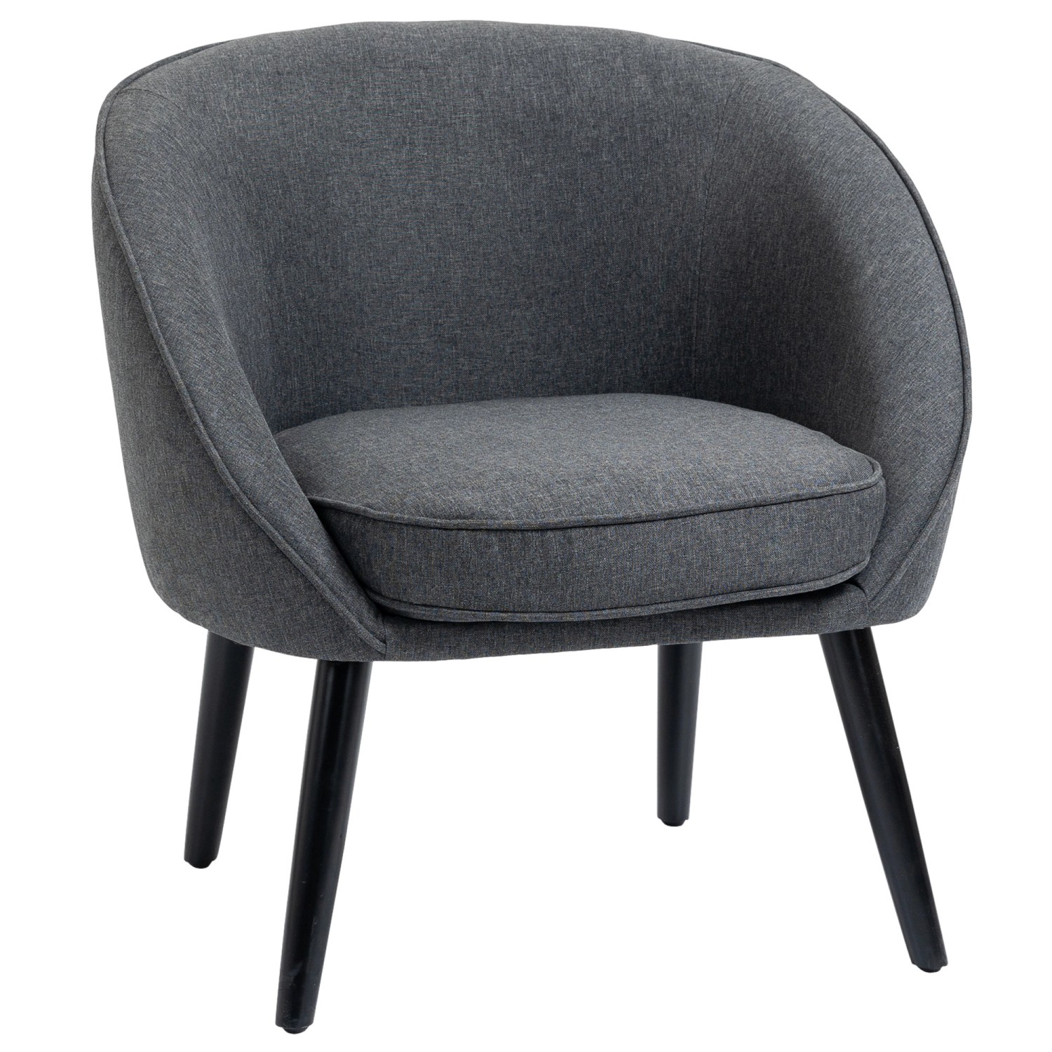 HOMCOM Polsterstuhl mit Leinen-Optik 71 x 65 x 75 cm HOMCOM Polsterstuhl mit Leinen-Optik 71 x 65 x 75 cm von HOMCOM
