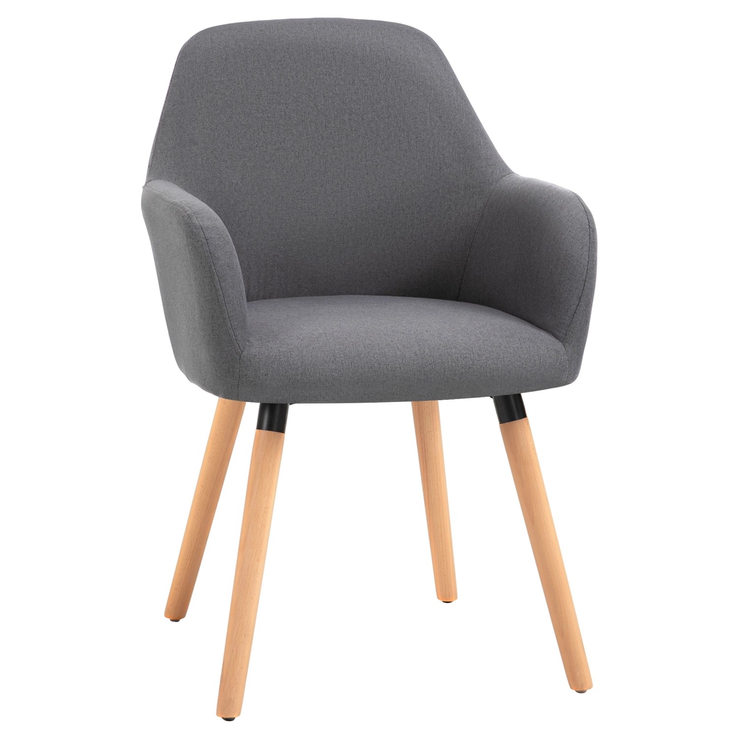 HOMCOM Polsterstuhl mit Rückenlehne Anti-Rutsch 56 x 60 x 85 cm HOMCOM Polsterstuhl mit Rückenlehne Anti-Rutsch 56 x 60 x 85 cm von HOMCOM
