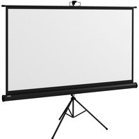 HOMCOM Projektorleinwand 84 Zoll 4K HD 16:9 mit Verstellbarem Faltbarem Ständer, Tragbare Metallprojektorleinwand, Betrachtungswinkel von 160 Grad, für Zuhause, Heimkino, Draußen, Schwarz   Aosom von HOMCOM