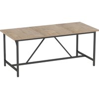 HOMCOM Rechteckiger Esstisch für 6-8 Personen Küchentisch 180 cm im Industriestil mit dicker Tischplatte und Metallbeinen, Naturholzoptik Aosom HOMCOM Rechteckiger Esstisch für 6-8 Personen Küchentisch 180 cm im Industriestil mit dicker Tischplatte und Metallbeinen, Naturholzoptik Aosom von HOMCOM