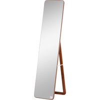HOMCOM Rechteckiger Freistehender und Wandmontierbarer Spiegel dim. 37B x 43T x 156H cm MDF Hellbrauner Nussbaum-Look Aosom HOMCOM Rechteckiger Freistehender und Wandmontierbarer Spiegel dim. 37B x 43T x 156H cm MDF Hellbrauner Nussbaum-Look Aosom von HOMCOM