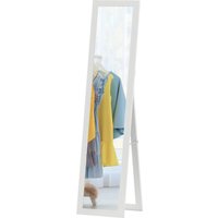 HOMCOM Rechteckiger Standspiegel zum Aufhängen oder Aufstellen mit Holzrahmen für Wohnzimmer Schlafzimmer 37 x 157 cm Weiß Aosom HOMCOM Rechteckiger Standspiegel zum Aufhängen oder Aufstellen mit Holzrahmen für Wohnzimmer Schlafzimmer 37 x 157 cm Weiß Aosom von HOMCOM