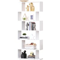 HOMCOM Regal Design Büromöbel Holz Regal 80x24x191cm Weiß Aosom HOMCOM Regal Design Büromöbel Holz Regal 80x24x191cm Weiß Aosom von HOMCOM