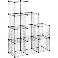 HOMCOM Regal schwarz Kunststoff B/H/L: ca. 35x35x35 cm HOMCOM Regal schwarz Kunststoff B/H/L: ca. 35x35x35 cm von HOMCOM