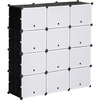 HOMCOM Regal schwarz Polypropylen B/H/L: ca. 32x125x125 cm HOMCOM Regal schwarz Polypropylen B/H/L: ca. 32x125x125 cm von HOMCOM