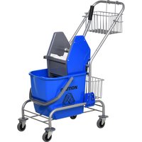 HOMCOM Reinigungswagen Haushaltswagen professionelle Backenpresse Eimer 26 L + Aufbewahrungskorb Blau 73L x 45B x 95H cm Aosom HOMCOM Reinigungswagen Haushaltswagen professionelle Backenpresse Eimer 26 L + Aufbewahrungskorb Blau 73L x 45B x 95H cm Aosom von HOMCOM