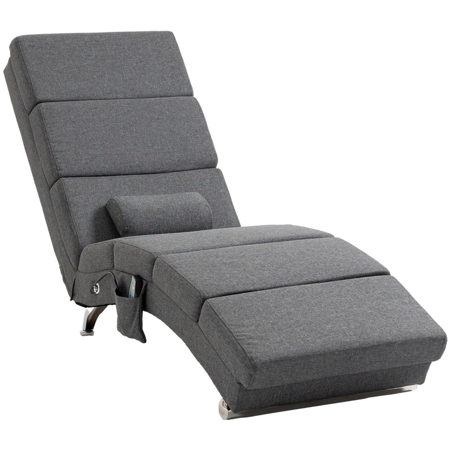 HOMCOM Relaxliege mit Massagefunktion Rückenlehne mit 5 Modi Kissen Dunkelgrau HOMCOM Relaxliege mit Massagefunktion Rückenlehne mit 5 Modi Kissen Dunkelgrau von HOMCOM
