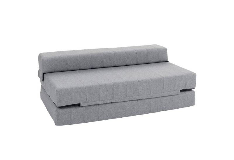 HOMCOM Relaxsessel 2-in-1 Klappbar Schlafsofa mit Leinenoptik (Sofabett, 1-St., Bodensofa), für Wohnzimmer, Schlafzimmer, Grau von HOMCOM