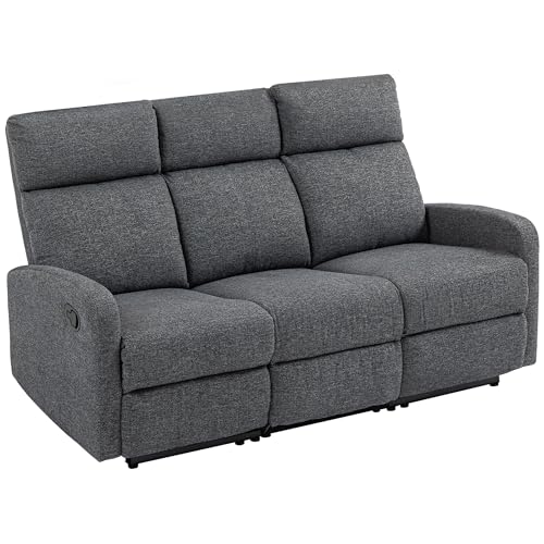 HOMCOM Relaxsessel 3 Sitzer Fernsehsessel Liegesessel mit Liegefunktion Sessel mit individuell Verstellbarer Rückenlehne, Ruhesessel mit Chenille-Optik für Wohnzimmer Schlafzimmer, Grau HOMCOM Relaxsessel 3 Sitzer Fernsehsessel Liegesessel mit Liegefunktion Sessel mit individuell Verstellbarer Rückenlehne, Ruhesessel mit Chenille-Optik für Wohnzimmer Schlafzimmer, Grau von HOMCOM