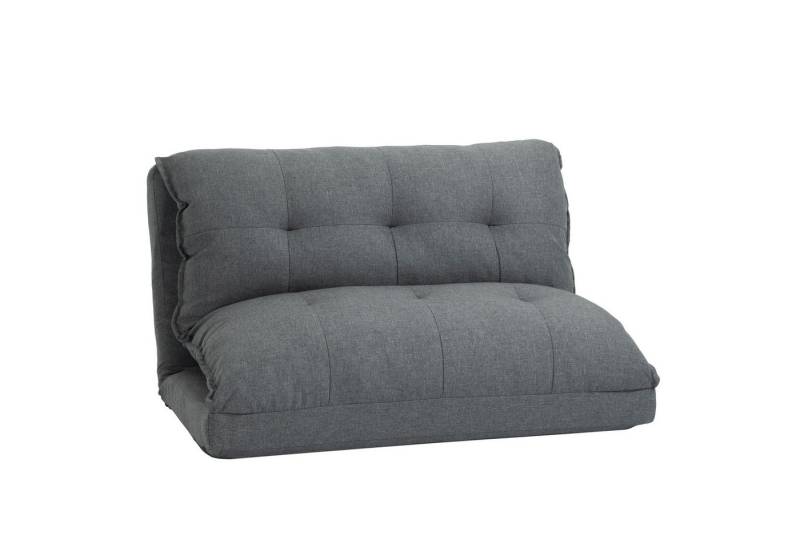 HOMCOM Relaxsessel Bodenstuhl 2-in-1, mit 13 Positionen verstellbare Rückenlehne (Bodensofa, 1-St., Bodensessel), 100cm x 71cm x 54cm, grau von HOMCOM