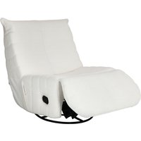 HOMCOM Drehbar Fernsehsessel mit Liegefunktion, Schaukelfunktion, sessel Sitzsack, TV-Sessel mit Fußstütze, Creme   Aosom.de von HOMCOM