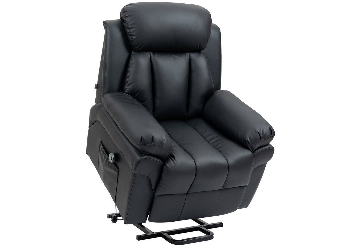 HOMCOM Relaxsessel Elektrischer Aufstehsessel, Fernsehsessel mit Seitentasche (1-St) von HOMCOM