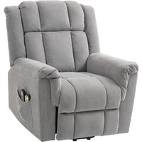 HOMCOM Relaxsessel Fernsehsessel Elektrisch Verstellbar Massagesessel mit Aufstehhilfe Heizung Liegefunktion, Breite Rückenlehne TV Sessel mit Fußteil, 2 Seitentaschen für Wohnzimmer Dunkelgrau Aosom HOMCOM Relaxsessel Fernsehsessel Elektrisch Verstellbar Massagesessel mit Aufstehhilfe Heizung Liegefunktion, Breite Rückenlehne TV Sessel mit Fußteil, 2 Seitentaschen für Wohnzimmer Dunkelgrau Aosom von HOMCOM