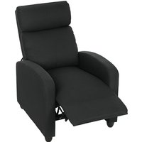 HOMCOM Relaxsessel Fernsehsessel mit Liegefunktion, Leinenoptik, Gepolstert TV-Sessel mit Fußstütze, für Wohnzimmer, Schlafzimmer, Schwarz Aosom HOMCOM Relaxsessel Fernsehsessel mit Liegefunktion, Leinenoptik, Gepolstert TV-Sessel mit Fußstütze, für Wohnzimmer, Schlafzimmer, Schwarz Aosom von HOMCOM