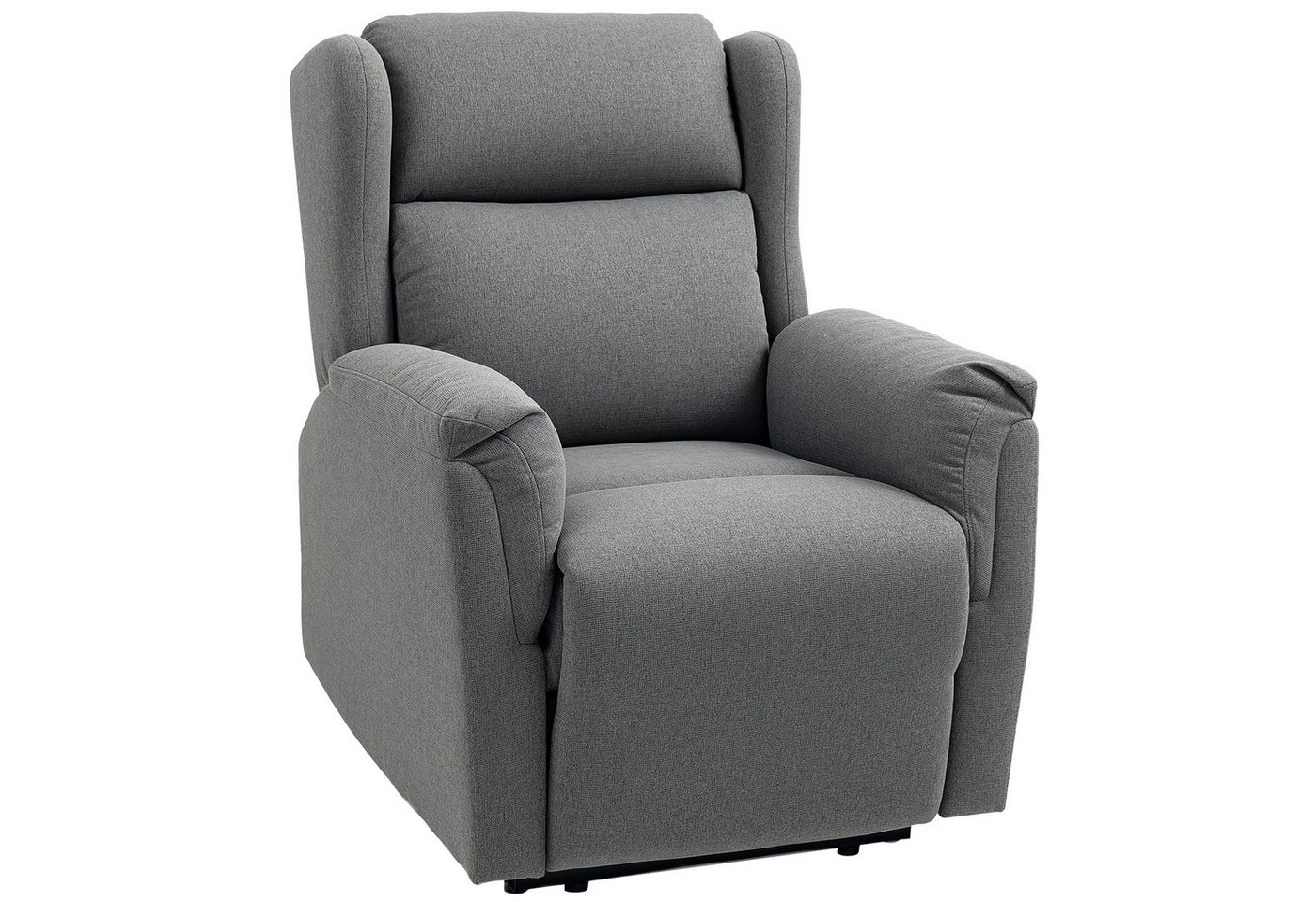 HOMCOM Relaxsessel Fernsehsessel mit Liegefunktion (TV-Sessel mit Taschenfederkern, 1-St., Ruhesessel), für Wohnzimmer, Schlafzimmer, Dunkelgrau von HOMCOM