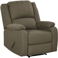 HOMCOM Relaxsessel Fernsehsessel mit Liegefunktion Liegesessel Sessel mit Verstellbarer Rückenlehne, Fußstütze TV-sessel mit Leinenoptik für von HOMCOM