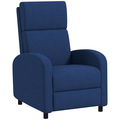 HOMCOM Relaxsessel Liegesessel Relaxsessel mit Verstellbarer Rückenlehne bis 160° manuell, integrierte Fußstütze für Wohnzimmer Schlafzimmer Büro Heimkino, Belastung 120 kg, blau HOMCOM Relaxsessel Liegesessel Relaxsessel mit Verstellbarer Rückenlehne bis 160° manuell, integrierte Fußstütze für Wohnzimmer Schlafzimmer Büro Heimkino, Belastung 120 kg, blau von HOMCOM