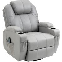 HOMCOM TV Sessel elektrisch, Belastbarkeit 150 kg, stressless Relaxsessel mit Liegefunktion, Kunstleder, hellgrau Aosom.de HOMCOM TV Sessel elektrisch, Belastbarkeit 150 kg, stressless Relaxsessel mit Liegefunktion, Kunstleder, hellgrau Aosom.de von HOMCOM