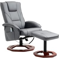 HOMCOM Relaxsessel Massagesessel mit Hocker Fernsehsessel mit Liegefunktion 360° drehbar mit Seitentasche Kunstleder 73 x 83 x 106cm Dunkelgrau Aosom HOMCOM Relaxsessel Massagesessel mit Hocker Fernsehsessel mit Liegefunktion 360° drehbar mit Seitentasche Kunstleder 73 x 83 x 106cm Dunkelgrau Aosom von HOMCOM