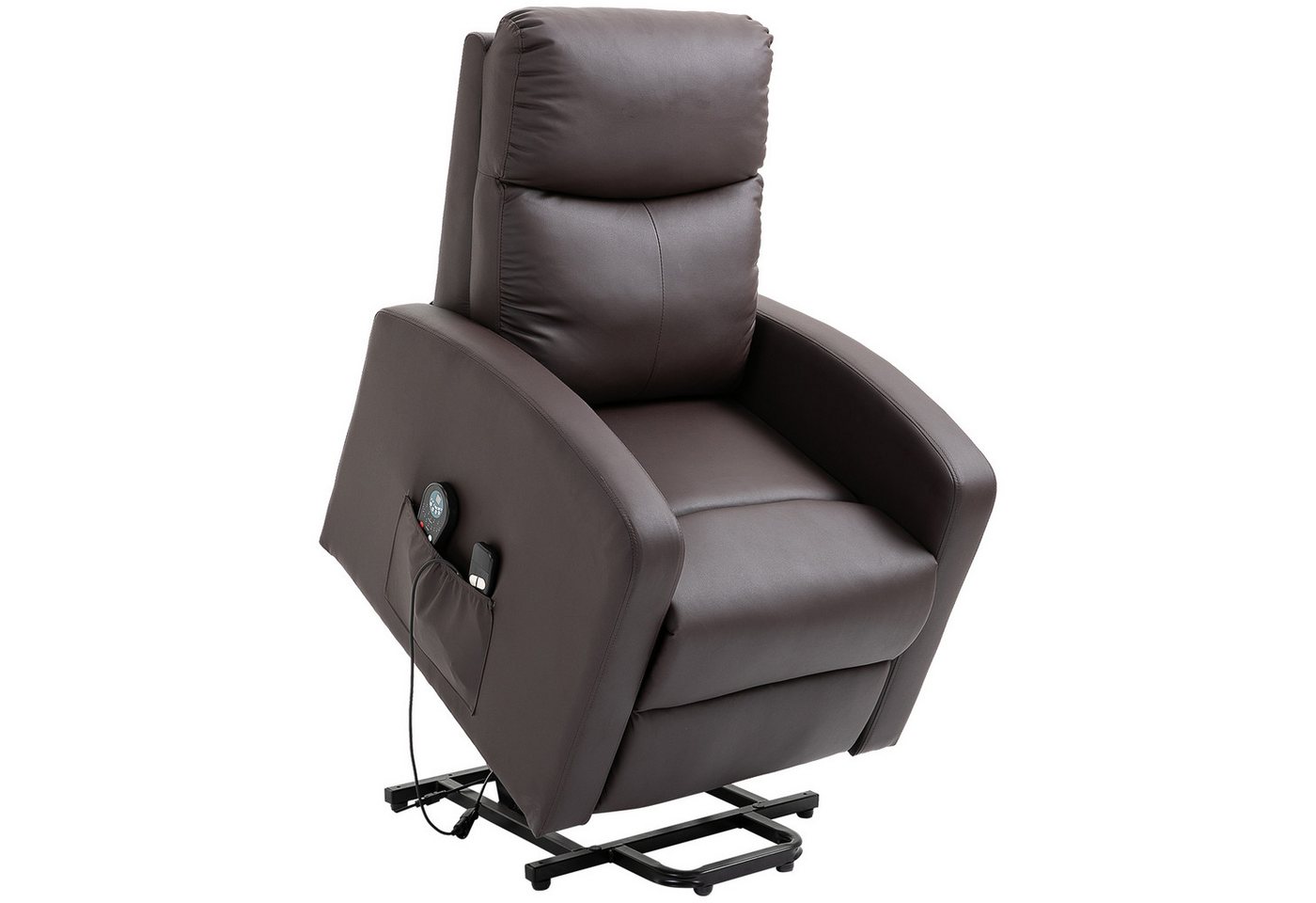 HOMCOM Relaxsessel Sessel mit Aufstehhilfe, Elektrischer Massagesessel (Aufstehsessel, 1-St., Fernsehsessel), bis 120 kg belastbar von HOMCOM