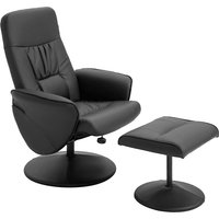 HOMCOM Relaxsessel mit Fußhocker Relaxsessel Schwenkersessel 360° drehbar und verstellbarem Rückenlehne TV-Sessel für bis zu 120 kg Kunstleder Metall Schwarz Aosom HOMCOM Relaxsessel mit Fußhocker Relaxsessel Schwenkersessel 360° drehbar und verstellbarem Rückenlehne TV-Sessel für bis zu 120 kg Kunstleder Metall Schwarz Aosom von HOMCOM