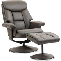 HOMCOM Relaxsessel mit Hocker, Fernsehsessel mit Liegefunktion Wippfunktion Grau HOMCOM Relaxsessel mit Hocker, Fernsehsessel mit Liegefunktion Wippfunktion Grau von HOMCOM