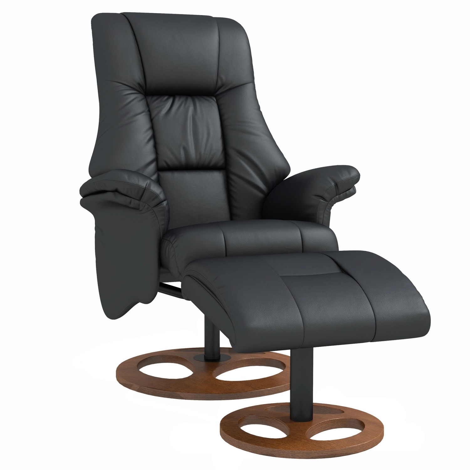 HOMCOM Relaxsessel mit Hocker 130 Grad Neigbar Kunstleder Schwarz 77 x 89 x 110 cm HOMCOM Relaxsessel mit Hocker 130 Grad Neigbar Kunstleder Schwarz 77 x 89 x 110 cm von HOMCOM