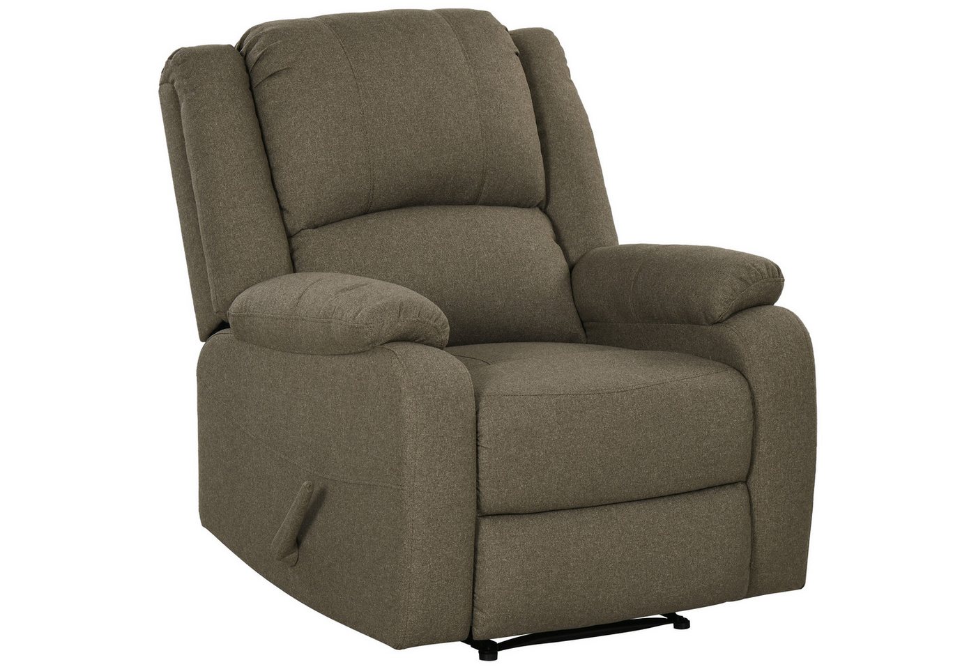 HOMCOM Relaxsessel mit Liegefunktion, Liegesessel bis 150 kg Belastbar (Fernsehsessel, 1-St., Ruhesessel), für Wohnzimmer, Schlafzimmer, Braun von HOMCOM